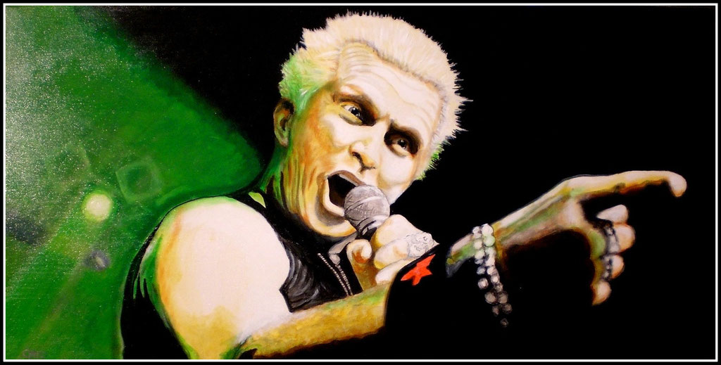 Billy Idol - Acryl auf Leinwand - 120x60cm