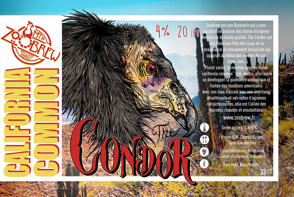 Condor California Common Montpellier ZooBrew Brasserie Animale