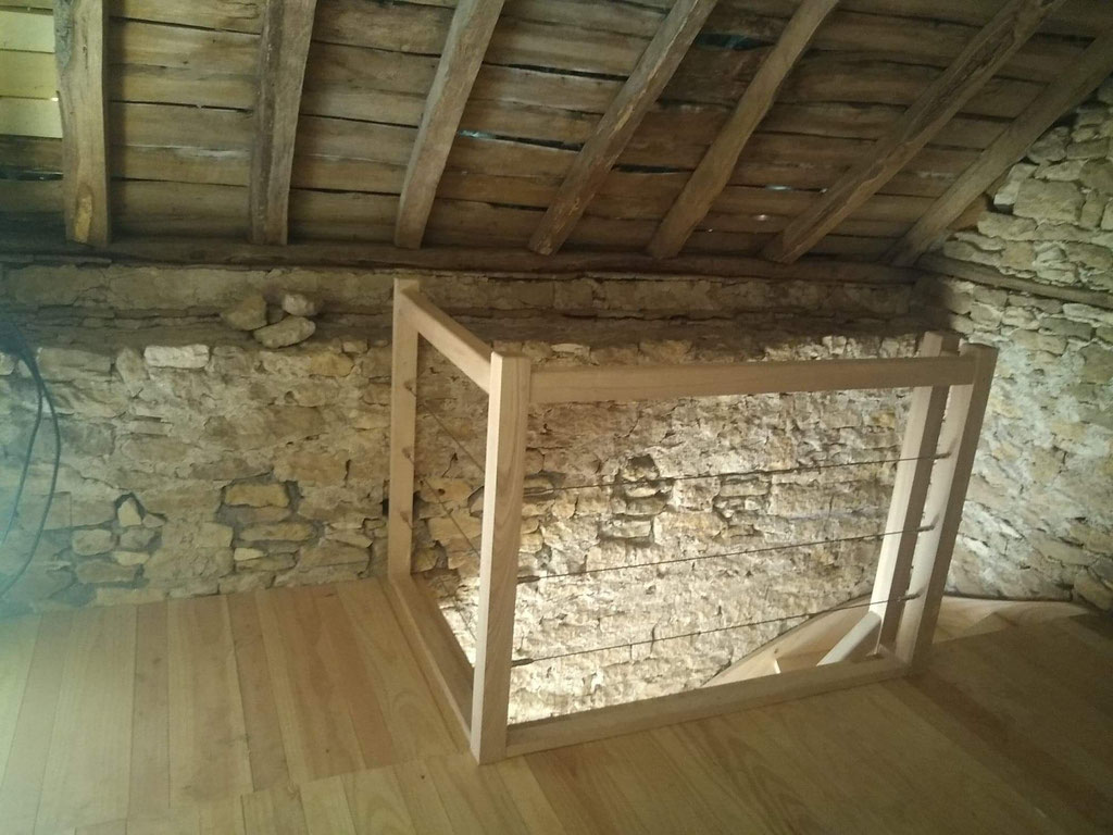 fabrication et pose de garde corps sur mesure escalier correze Turenne 19
