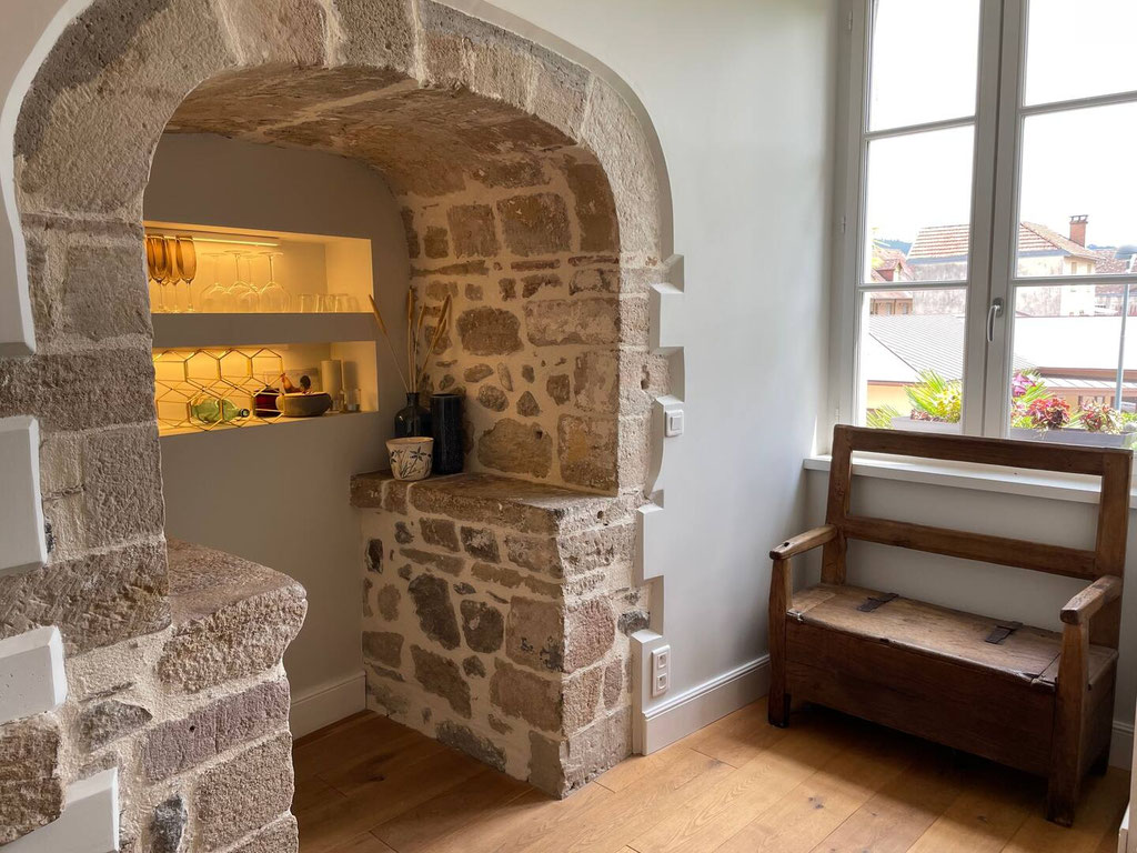 etagere encastree placo avec lumiere integree 19