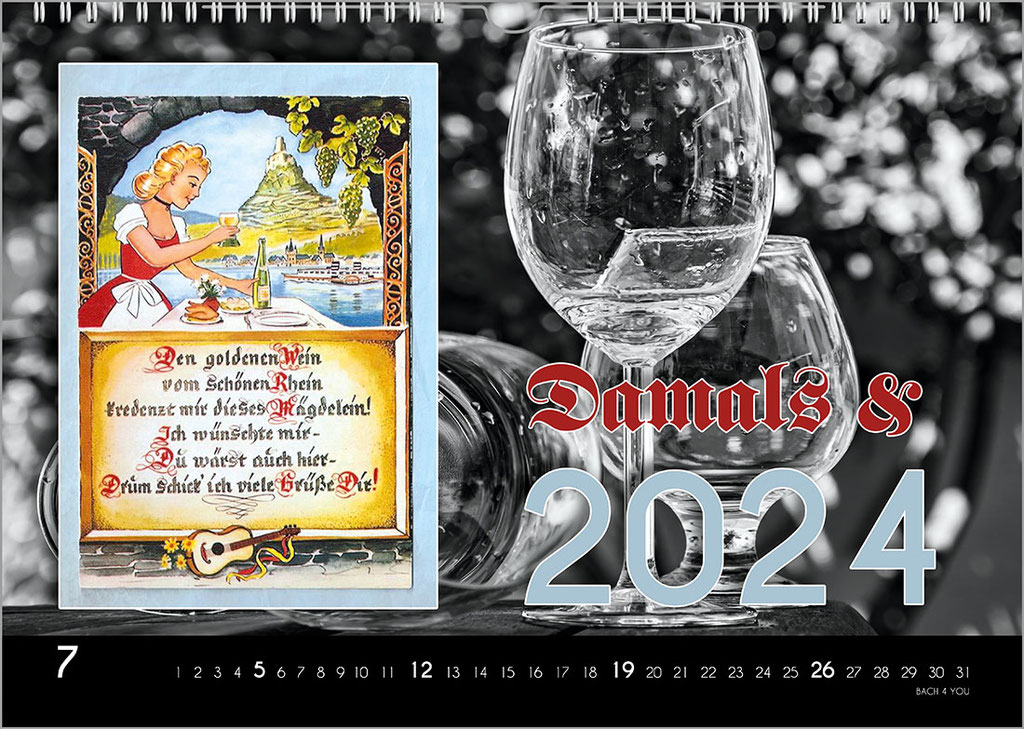 Vintage-Weinkalender Nr. 3.