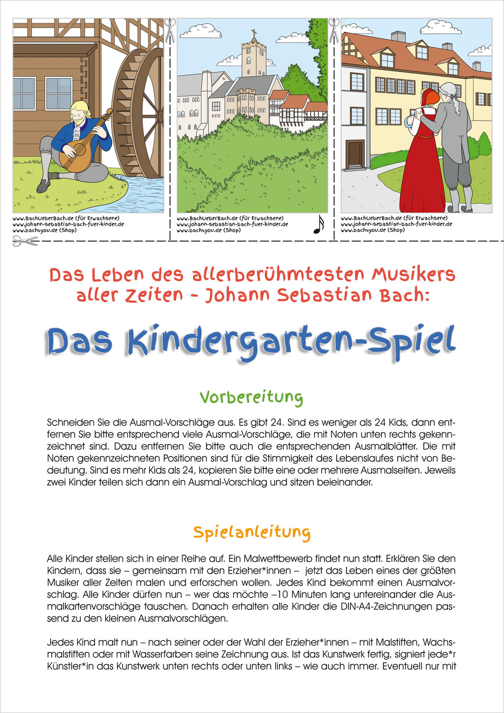 Spielregeln Bach-Kindergartenspiel.