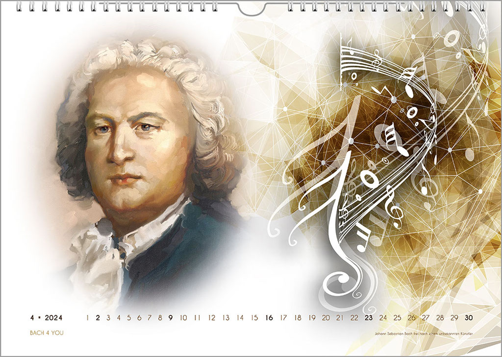 Im Bachshop: 33 Bach-Kalender.
