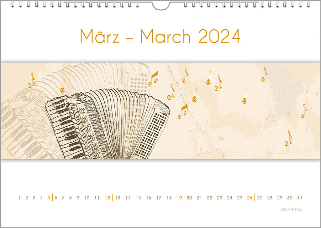 Ein Musikkalender.