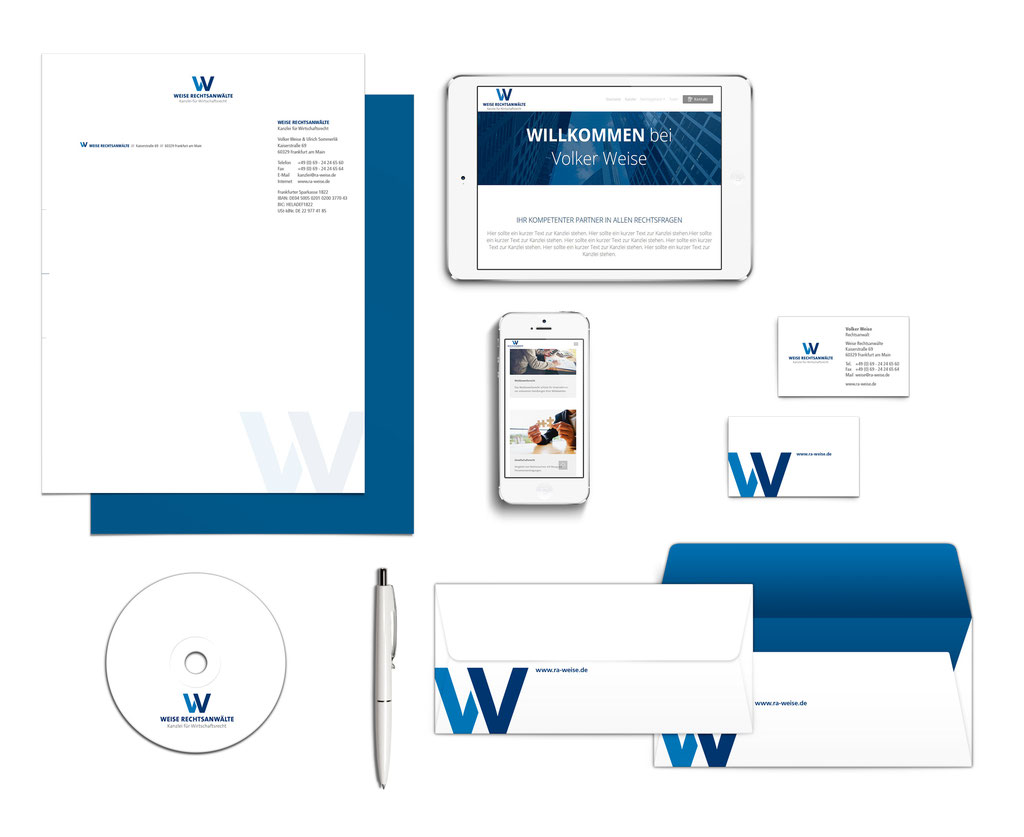 Corporate Design Rechtsanwalt Weise