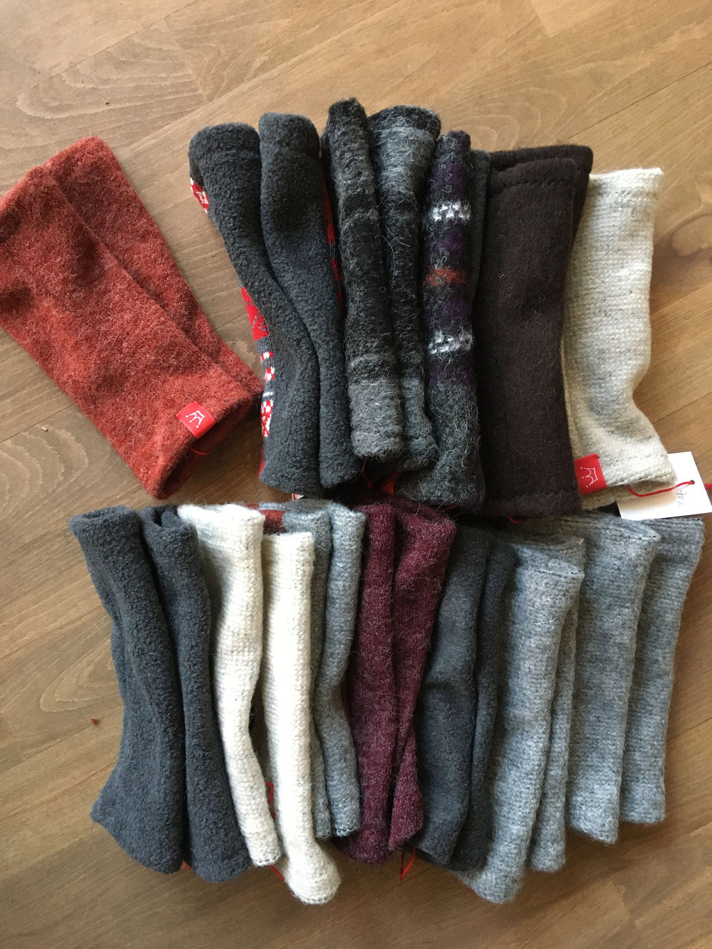 Pulswärmer aus Wolle | Angora-Jersey