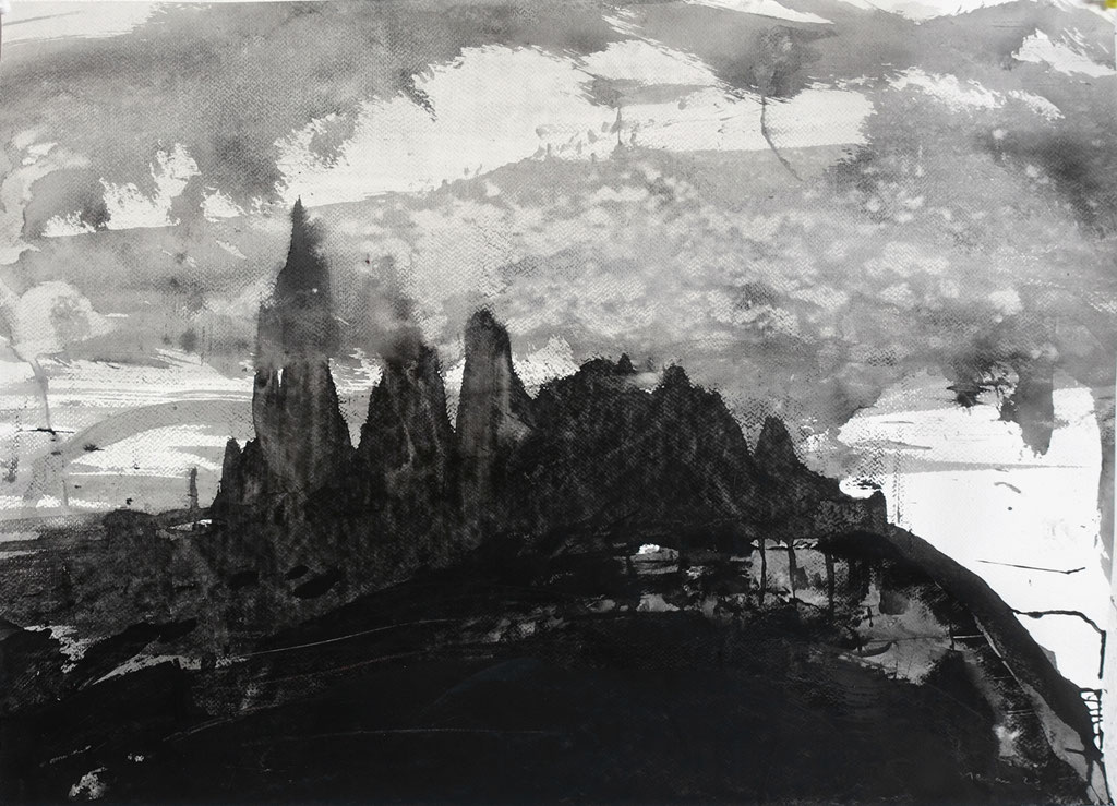 "23-096", 50x70cm, acrylique/papier,  50x70cm,  2023