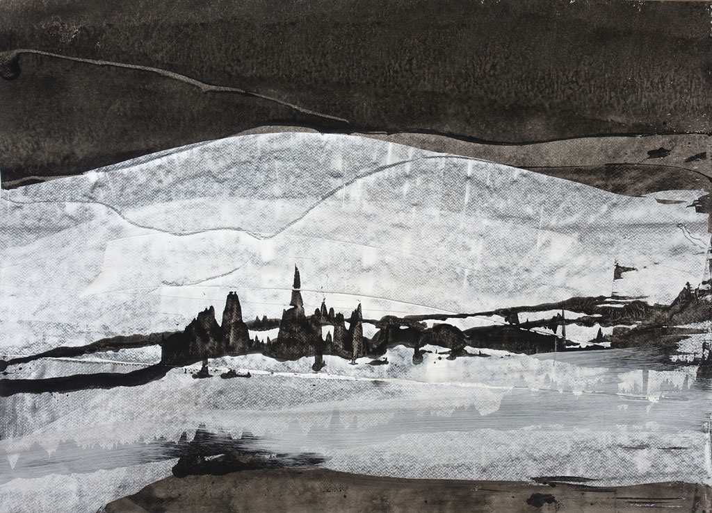 "23-085", 50x70cm, acrylique/papier,  50x70cm,  2023