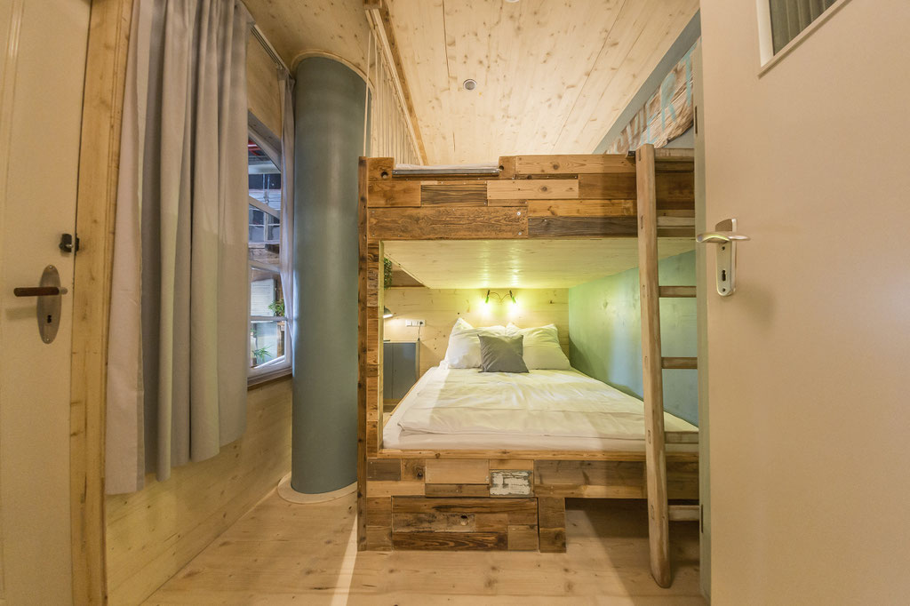 Das Vierbett-Zimmer von Innen