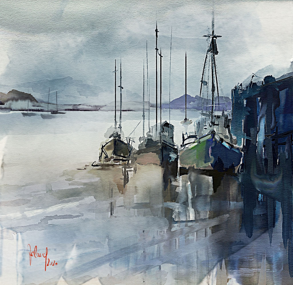 Aquarellstudie