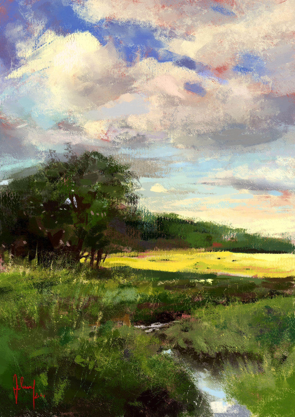 Marsh Landscape Study