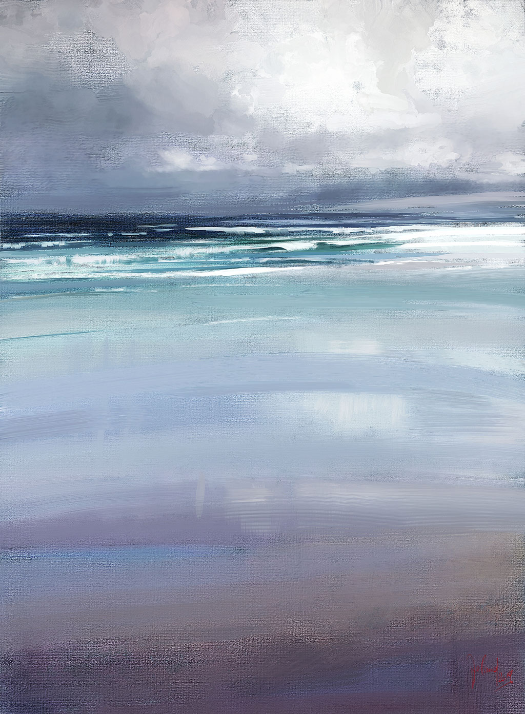 Regentag am Meer