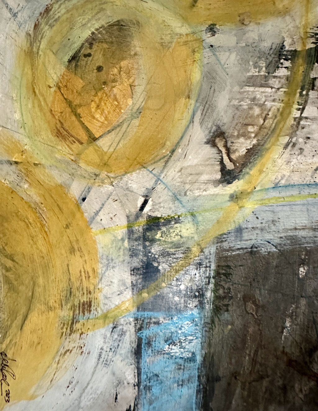 2023; 12x15 Mixed Media Framed