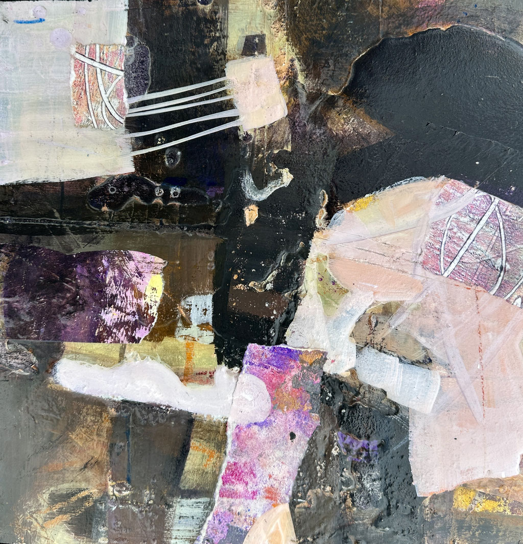Spring Bloom2023; 12x12 Mixed Media Framed