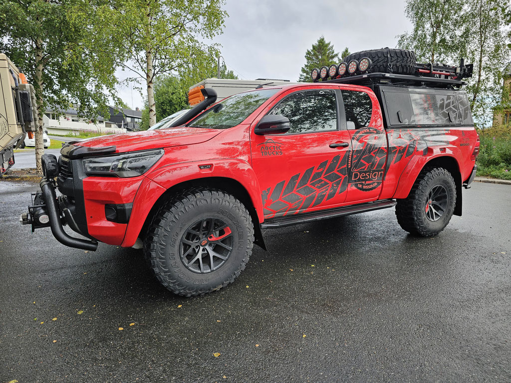 Arctic Trucks AT37 AT38 AT35 AT33 Hilux Landcruiser explore without no MDesign limits overland Travel Skandinavien wolf78 roadtrip offroad Overlandingnomads Overlandbound wolf78-overland.ch