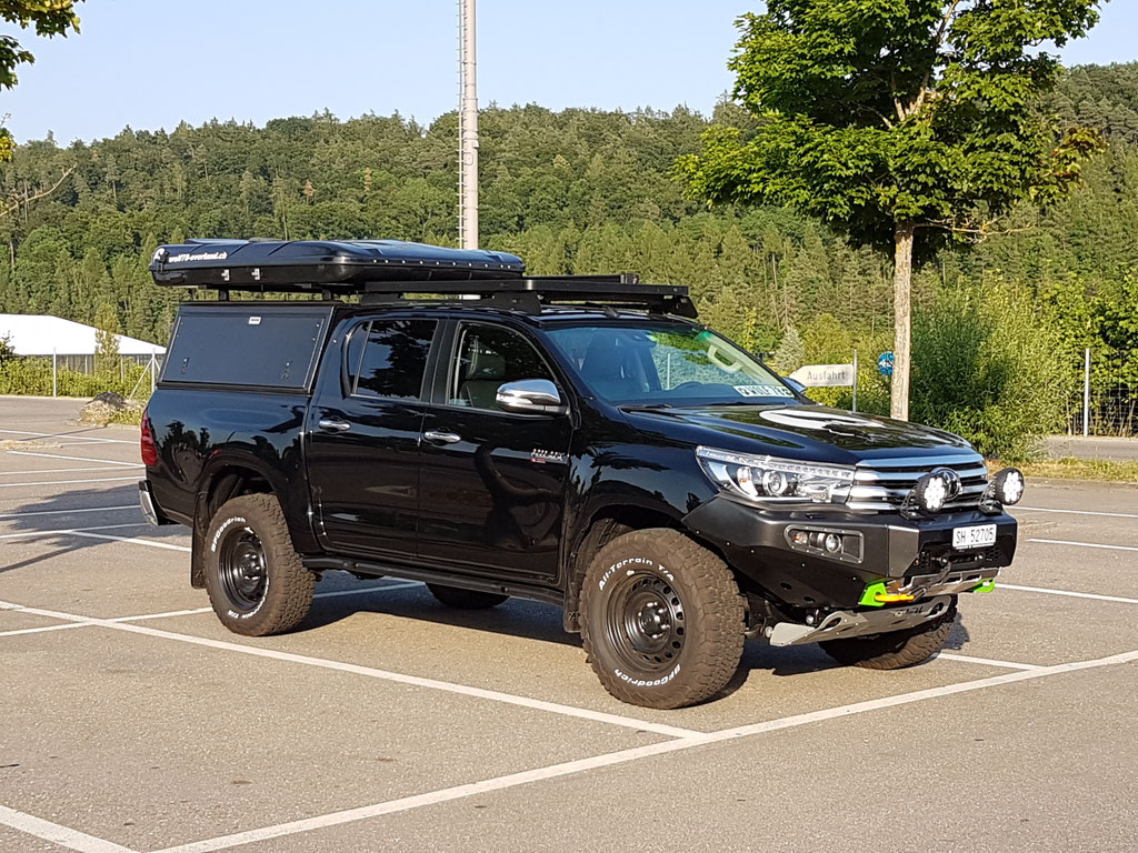 LTPRTZ LED Offroad Scheinwerfer Toyota Hilux Revo AFN Stahlstossstange 2017 2.4 #ProjektBlackwolf Alu-cab tires overland expedition 4x4 ARB Frontrunner Horntools Winch Rival4x4 James Baroud Discovery bfgoodrich 265/70R17 TJM Sknorkel wolf78-overland.ch