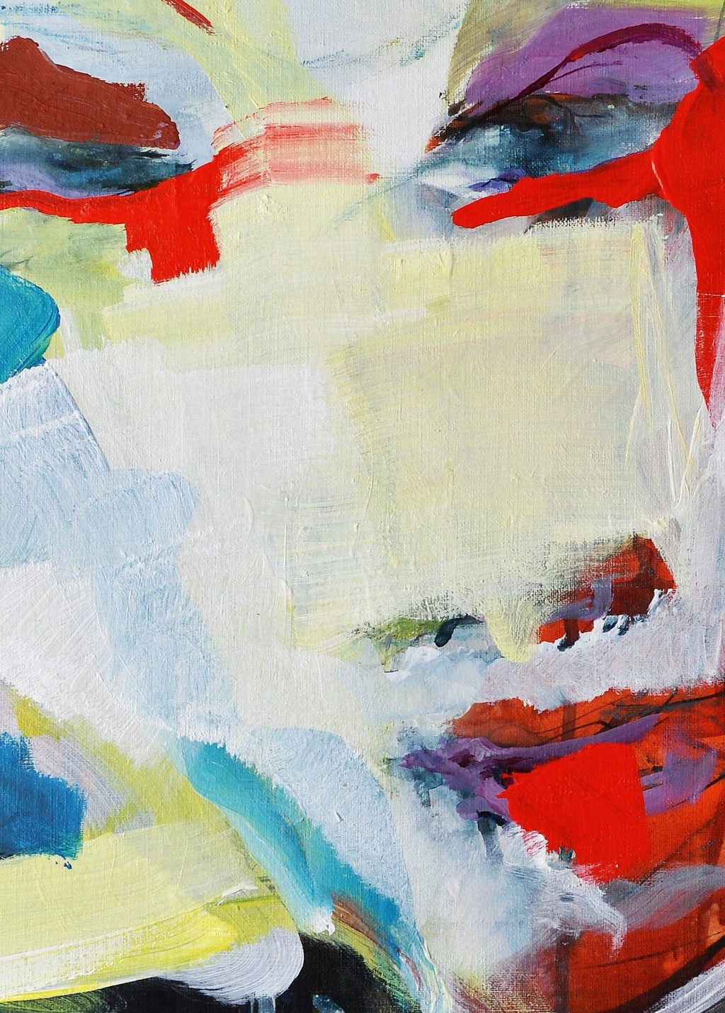 In dictum V (detail) (Acrylic, Spray Paint, Ink on Paper, detail ca. 40x30 cm) 