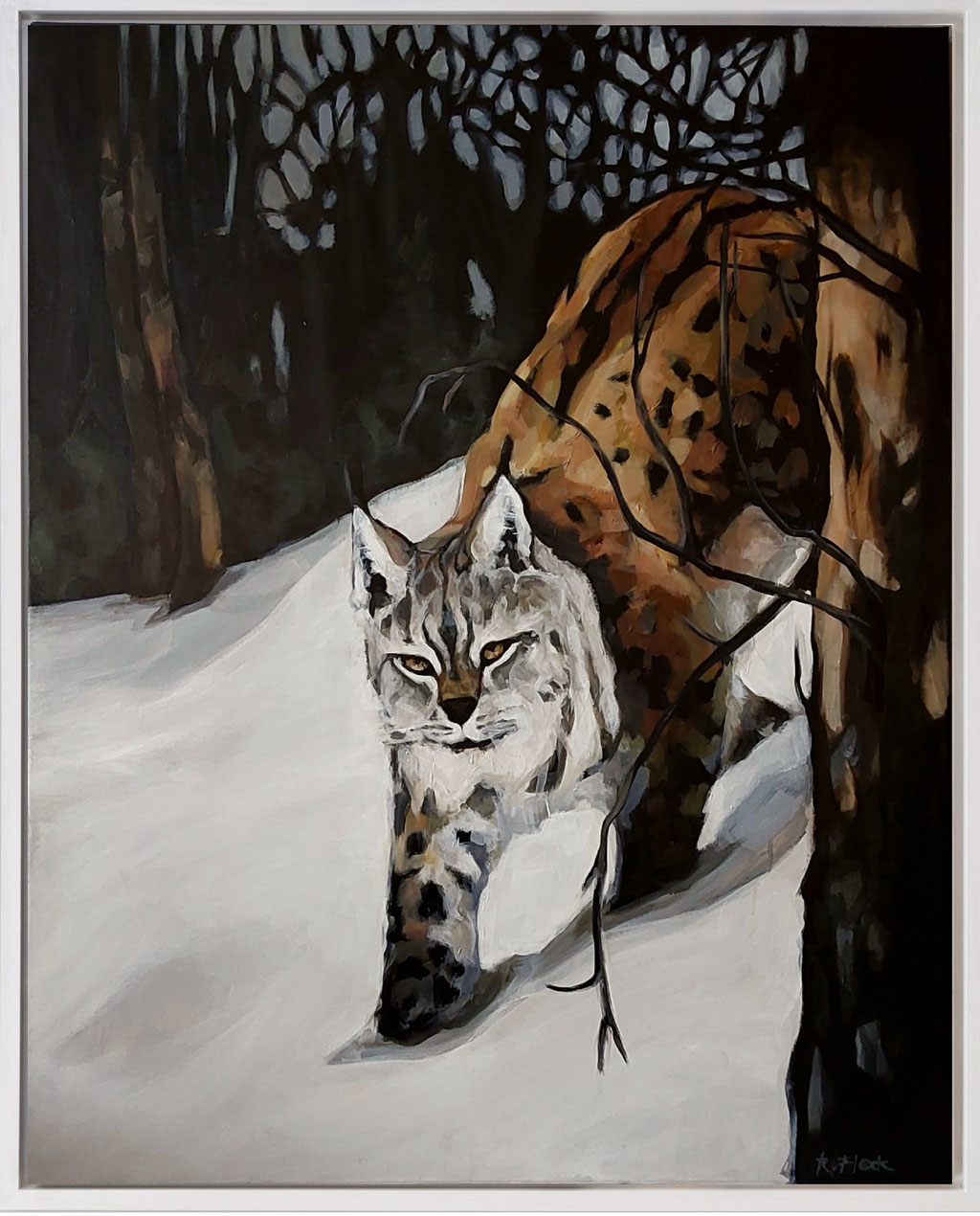Lautlose Ankunft (80x100cm) - verkauft