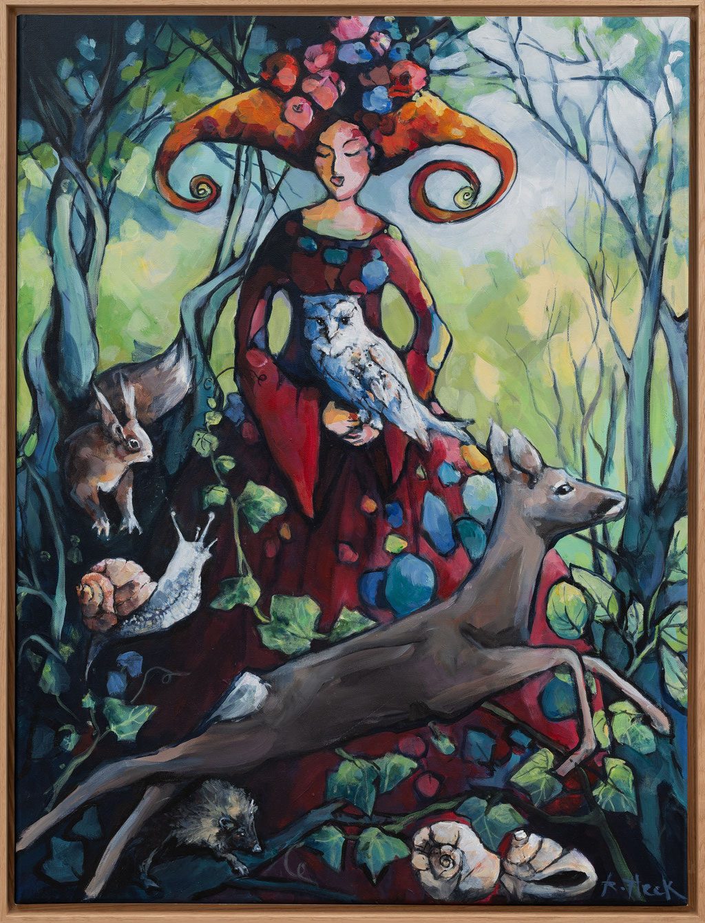 Waldfrau (60x80cm) 