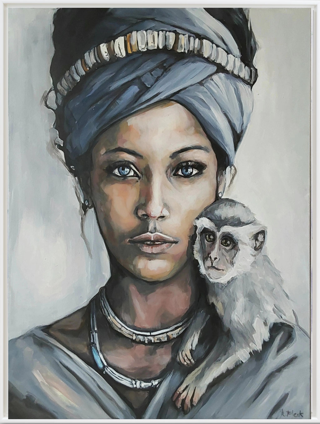 Zwei Herzen - eine Welt (80x100cm)  1.650 Euro