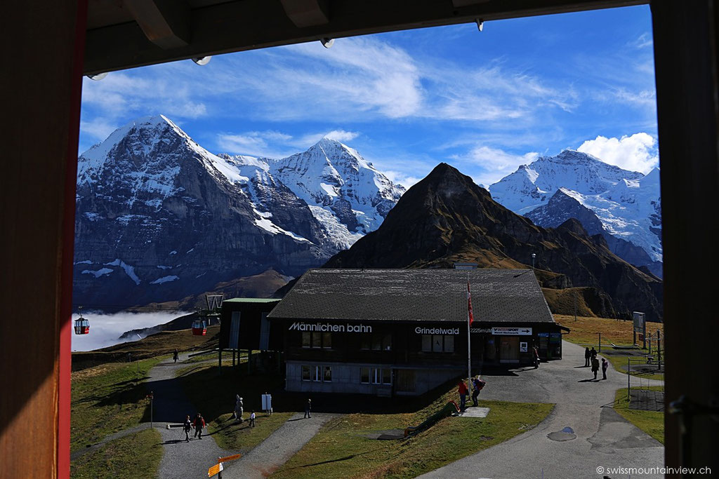 ..und hier die Station, bei welcher man von Grindelwald her ankommt.