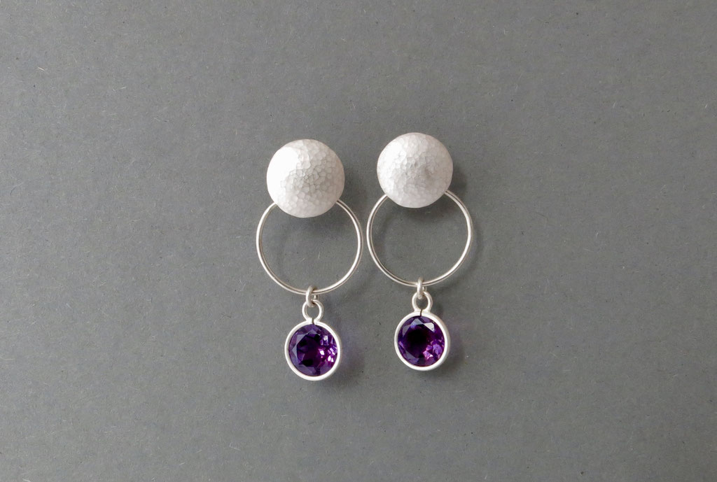 Ohrstecker Silber Amethyst