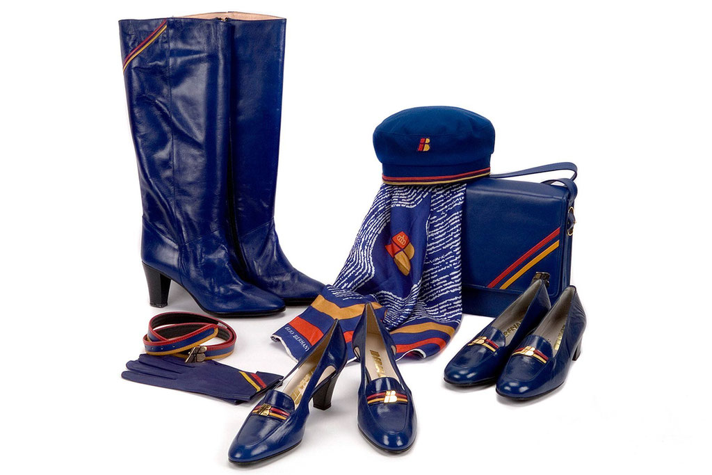 BerhanyerComplementos para el tercer uniforme diseñado para Iberia, 1983-1989.