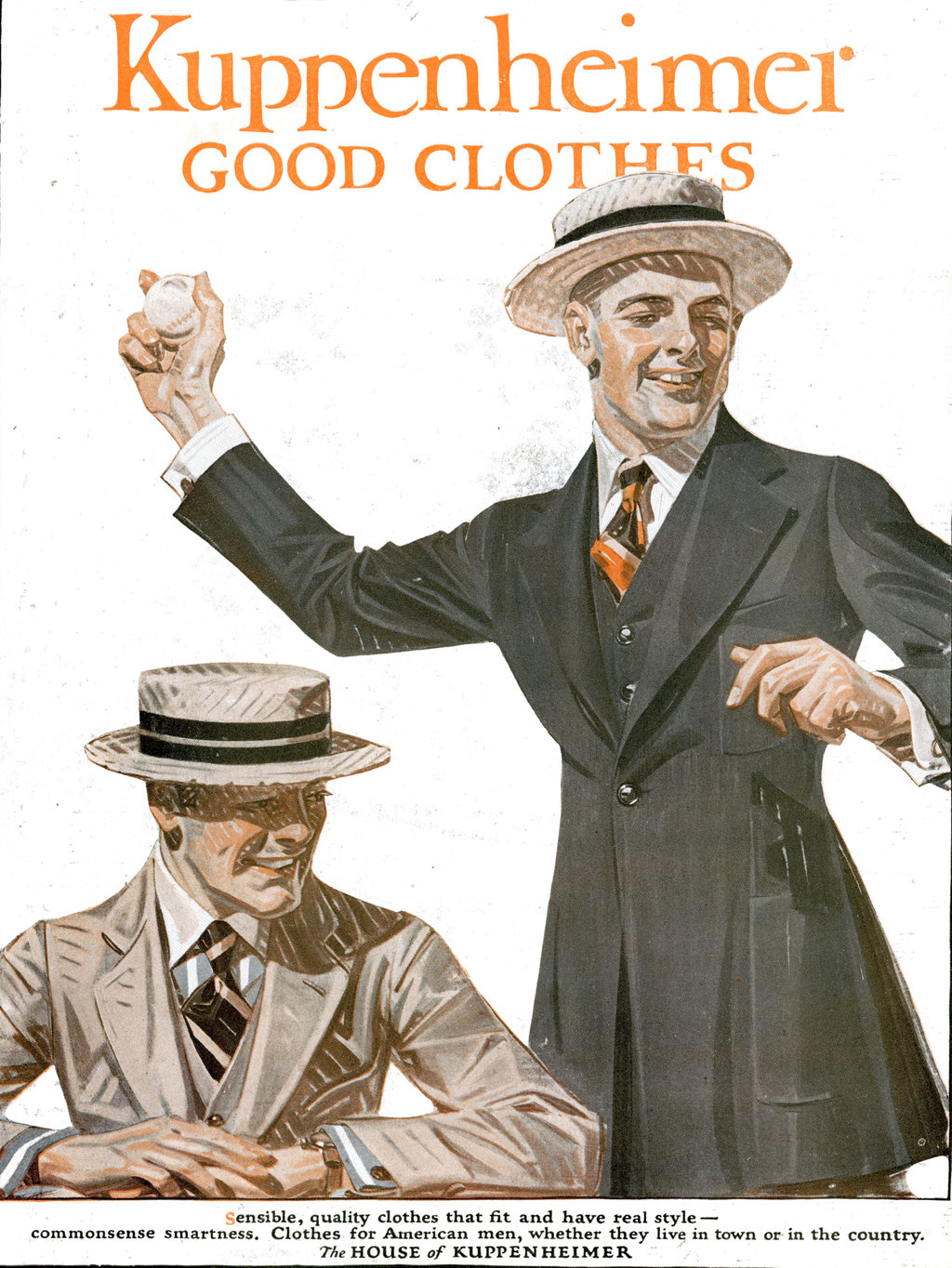 Revista de moda1920. "Kuppenheimer Men’s Clothing"