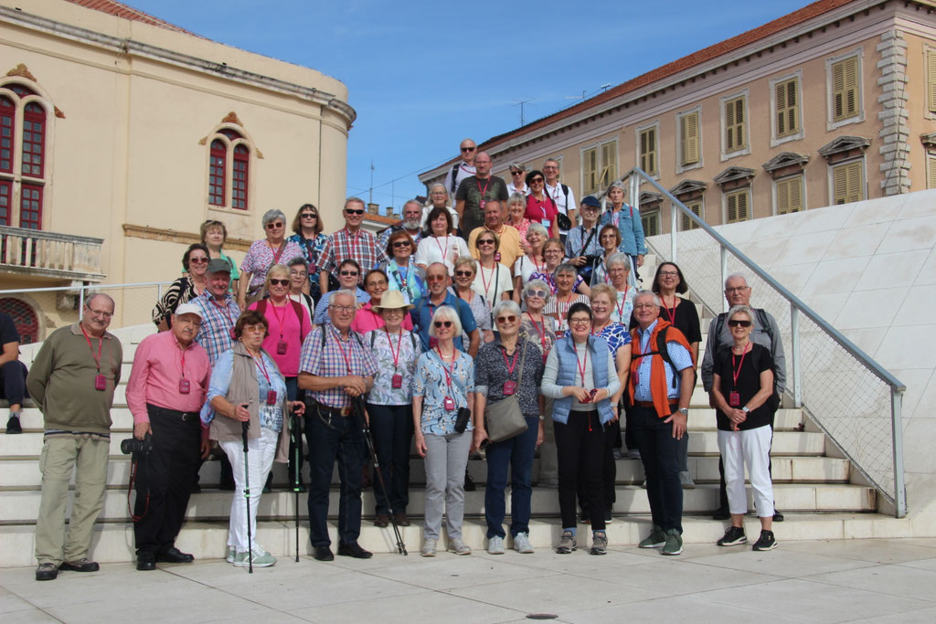 Die Gruppe aus dem Erzbistum Bamberg unterwegs in Šibenik im Norden Dalmatiens.