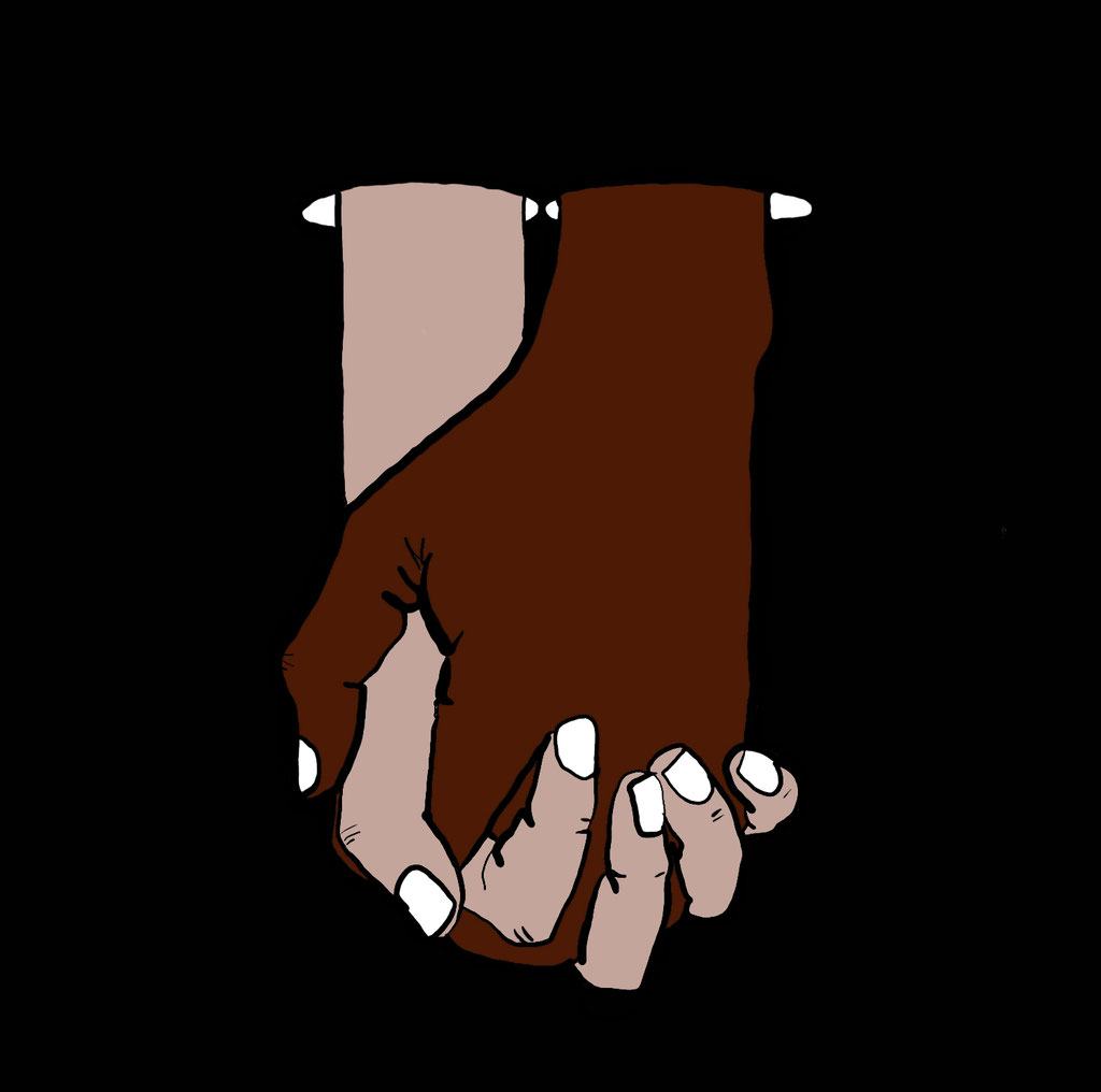 Black Lives Matter Holding Hands Symbol
