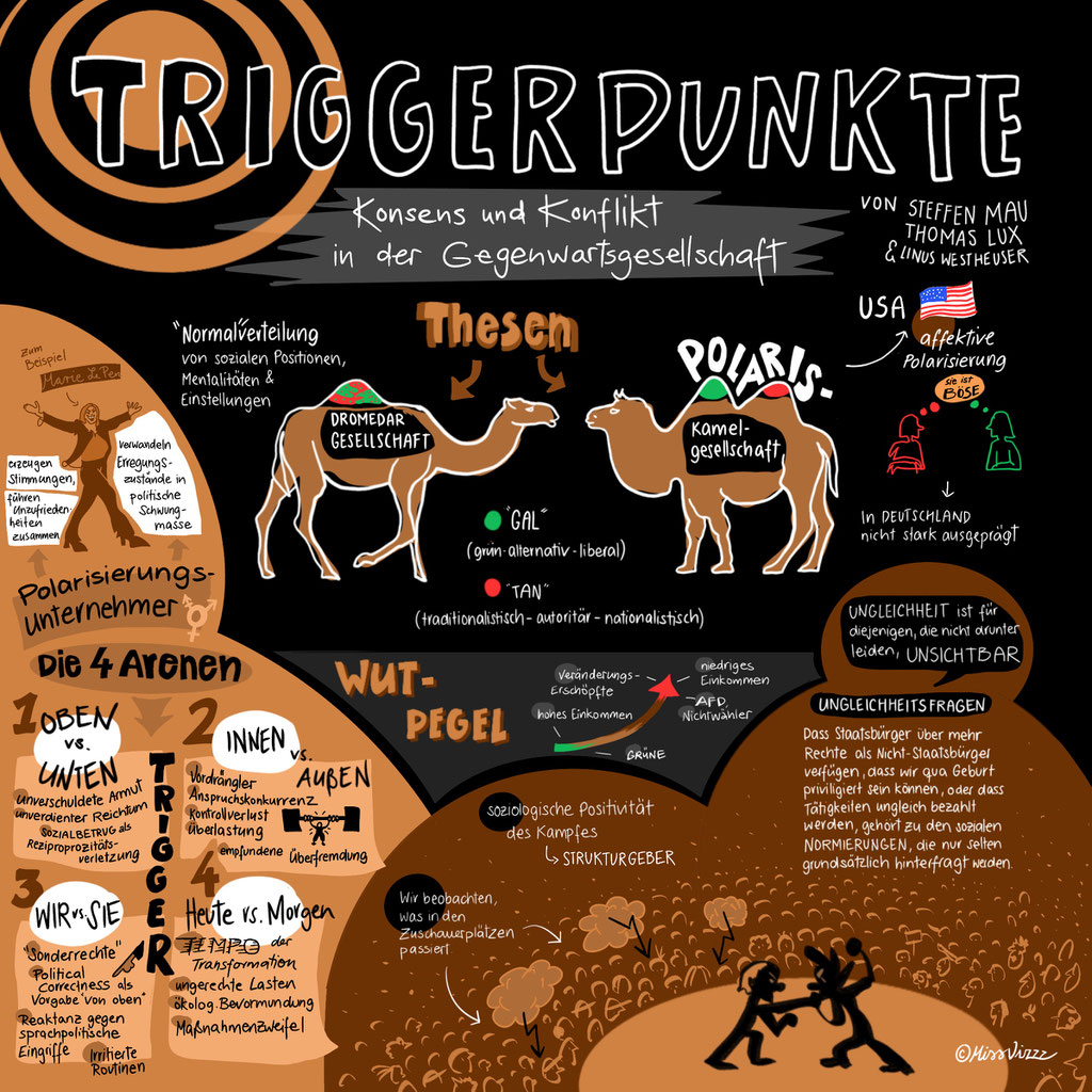 Graphic Recording Berlin Triggerpunkte Buchnotizen Visuelle Zusammenfassung MissVizzz