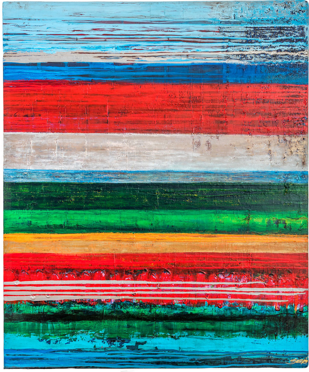 HOLLAND-SCHAP 1.00 x 1.20 (3D) Acrylverf met bister op canvas