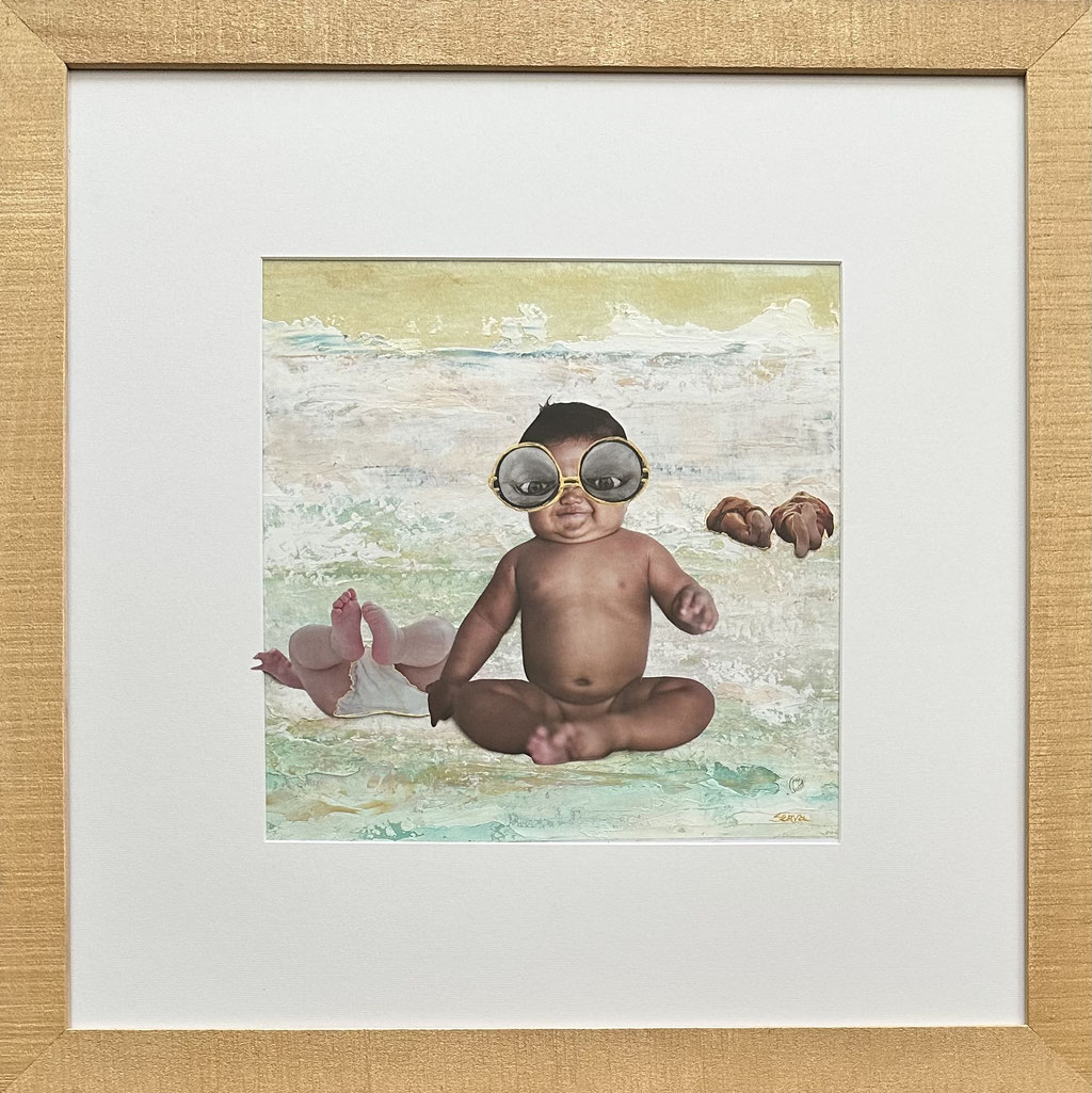 COLLAGE no. 26: "LEKKR STOUT!"              0.70 X 0.70 m