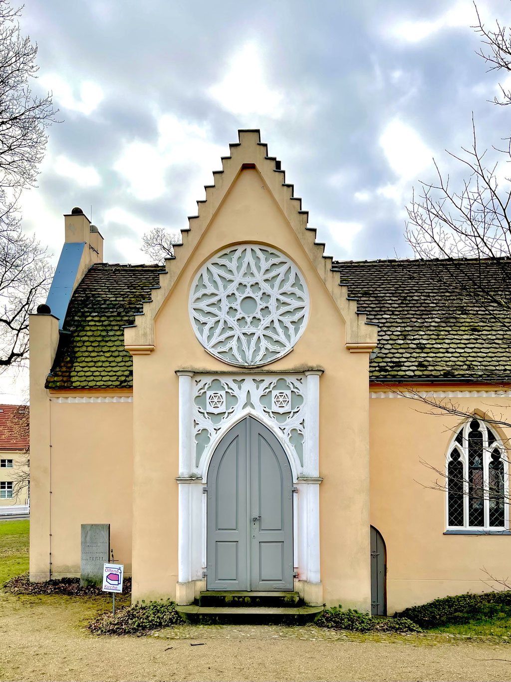 Der Eingang zur Königsloge der Dorfkirche Paretz.