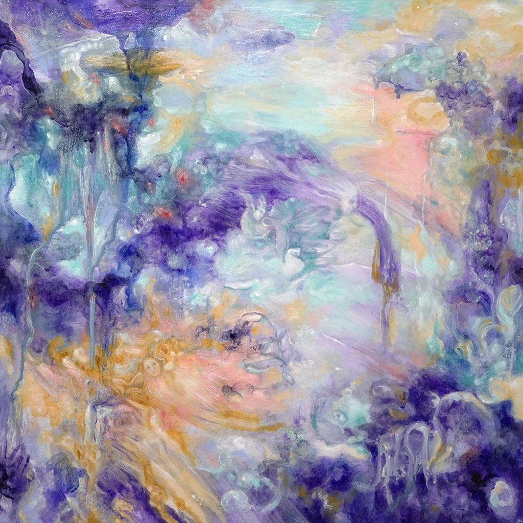 Kalena I Acryl (Natural Earth Pigments) auf Leinwand I 40 x 40 cm I 2024 I verfügbar