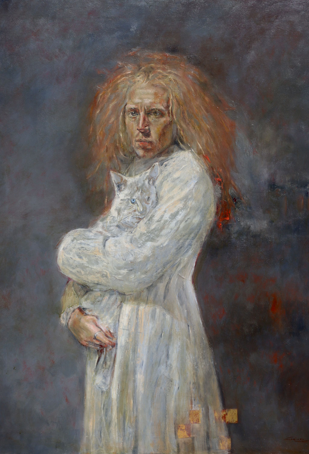 "The Bard of Impeccable Madness" 140cm x 120 cm oil on canvas 2024