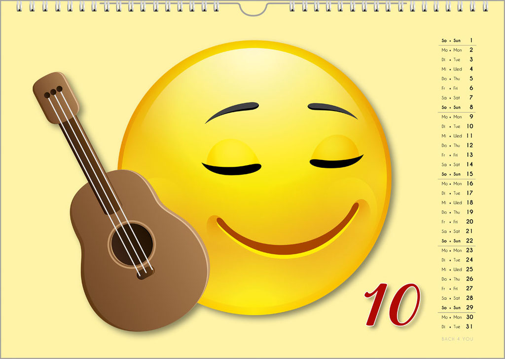 Der Emoji-Kalender: Musikkalender, Orgelkalender, Komponisten-Kalender, Musik-Kalender für Kinder … 99 Geschenke für Musiker.
