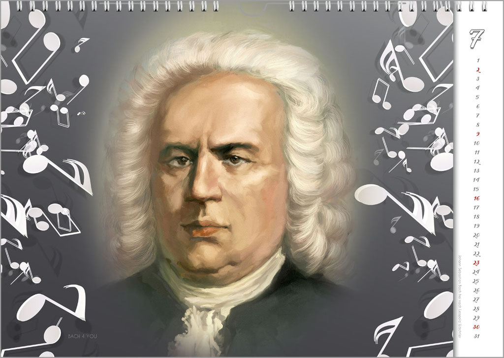 Bach-Kalender sind Musikkalender und Musik-Geschenke.