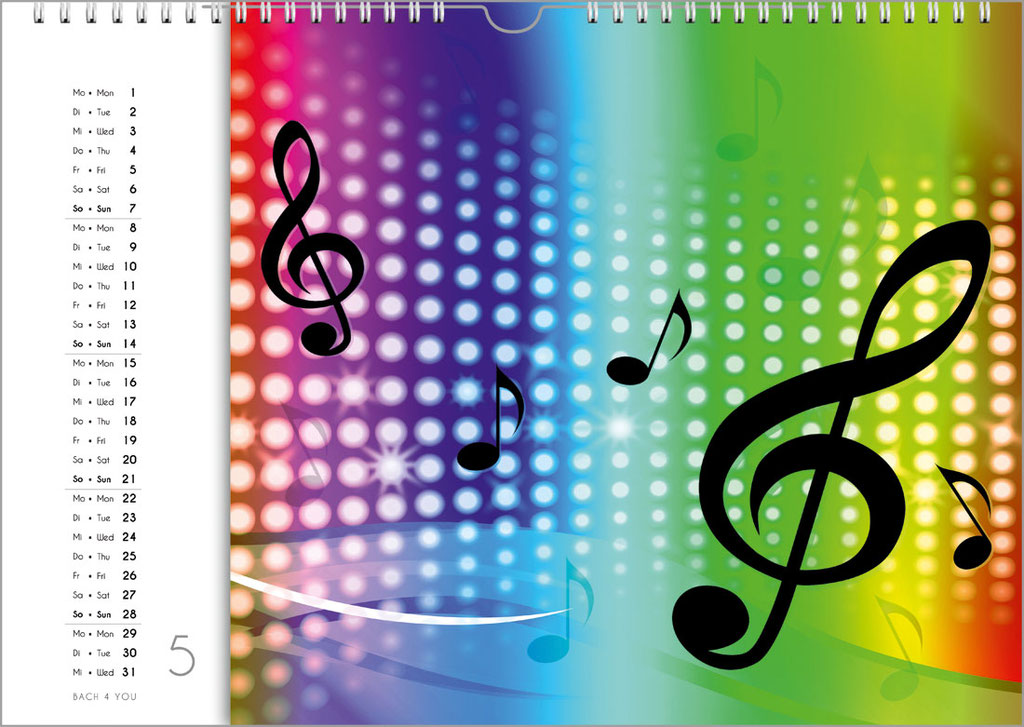 Musikkalender, Orgelkalender, Komponisten-Kalender und Musik-Kalender für Kinder … 99 Geschenke für Musiker.