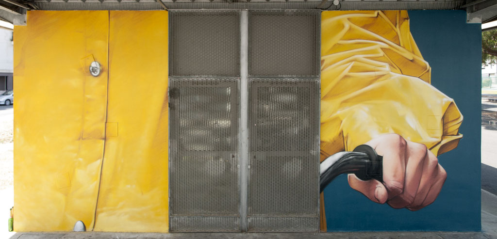 PEIXOTTO - Jean Rooble - Spraypaint on wall - 6 x 3 x 3 m - Station Peixotto, Talence (2020)
