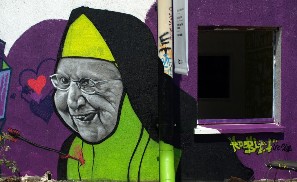 Imaginez Bordeaux Demain - JEAN ROOBLE - Spraypaint on wall (2,5 x 2,5 m) - Bordeaux, 2010