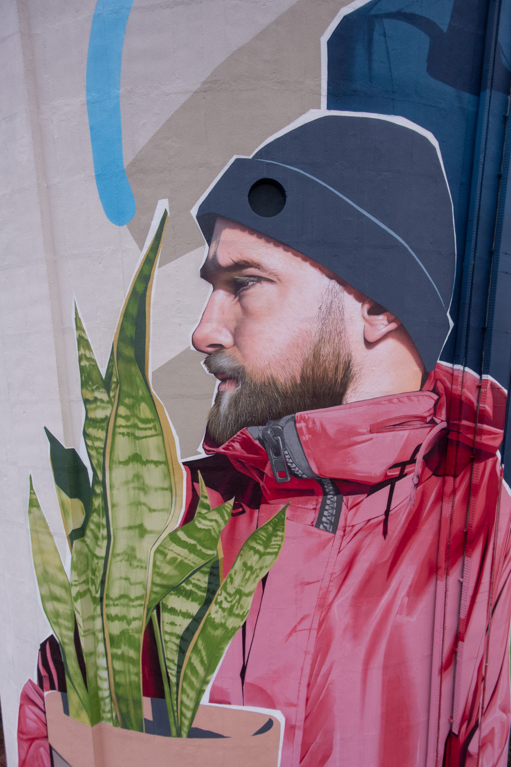 DROP (Detail) - Acrylic paint and spraypaint on water tower - 38 x 16 m - Mont de Marsan (2023)