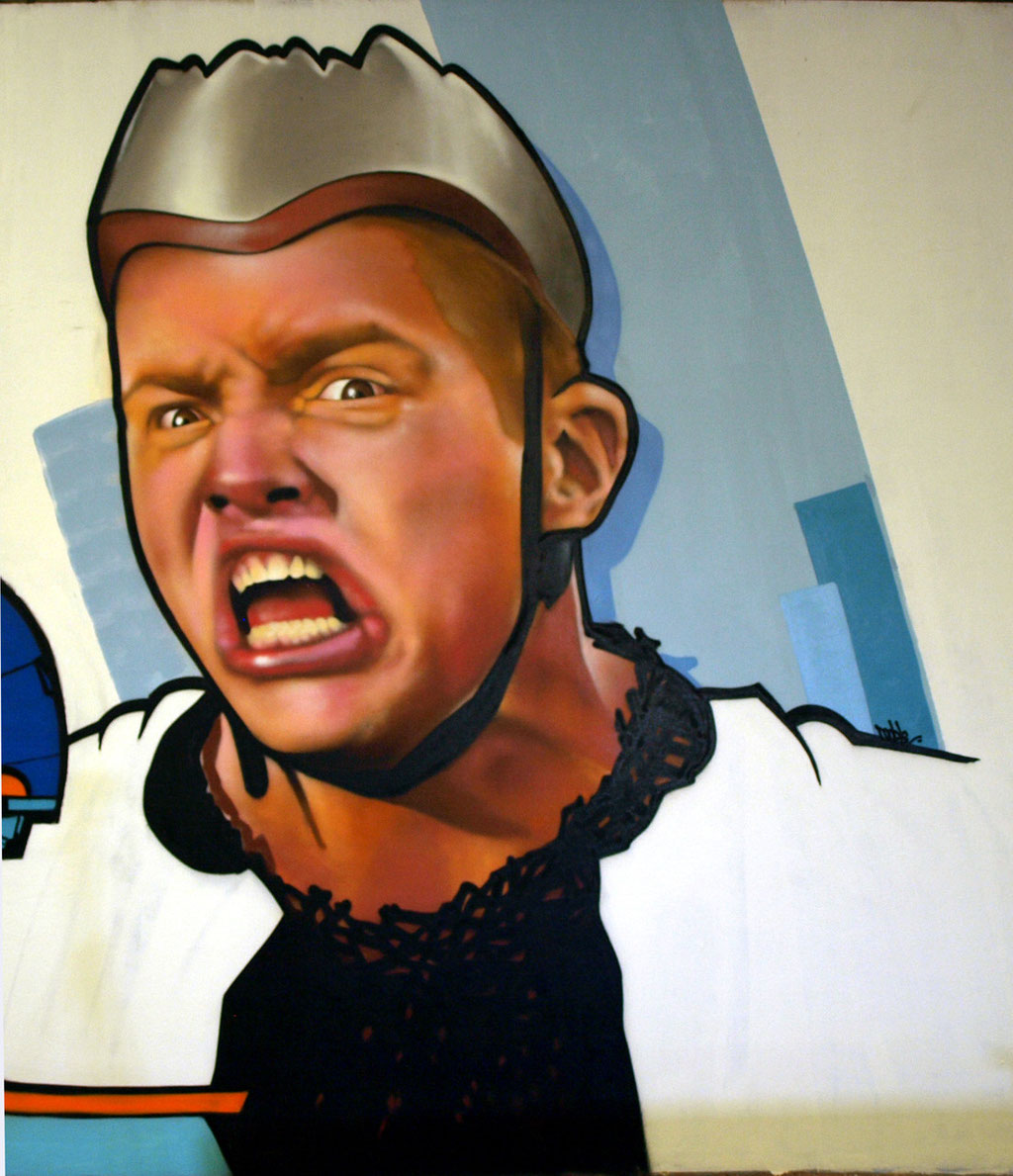 Griff - JEAN ROOBLE - Spraypaint on wall (4 x 3 m) - Bordeaux, 2011