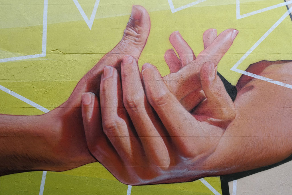 WAYRON (detail) - Spraypaint and acrylic on wall - 12 x 6 m - for Minifest #5 - La Seyne-sur-Mer (2025)