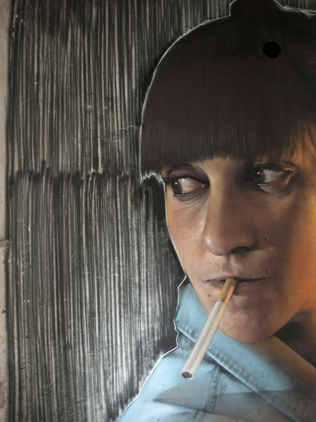 HISTOIRE DE FAMILLE (detail) - Jean Rooble - Spraypaint on wall - 3 x 6 m - for Urb'Expo - Angers (2020)