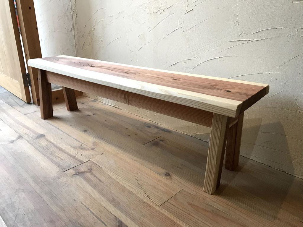 オーダー家具・杉ベンチ