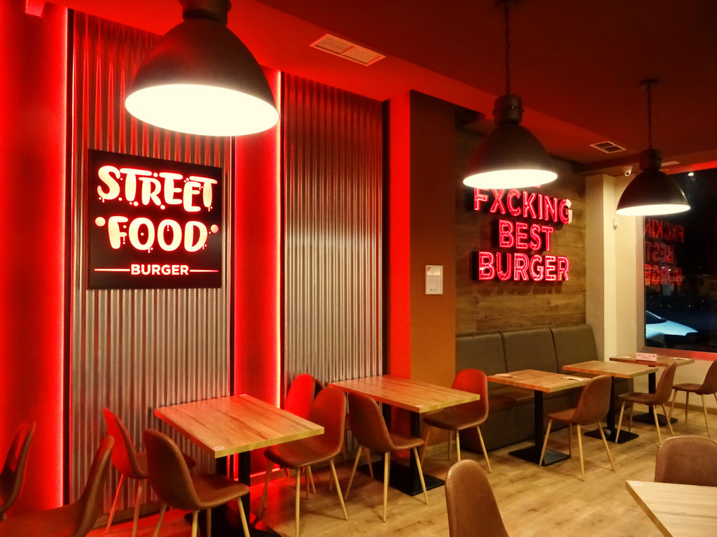 Diseño y reforma de hamburguesería