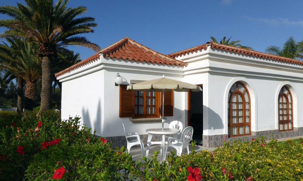 Unser Bungalow im Jardin Dorado in Maspalomas auf Gran Canaria