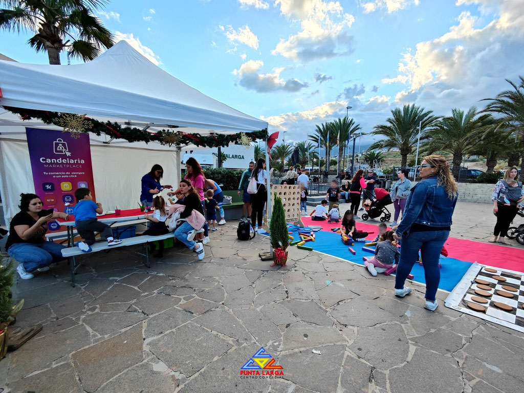 Talleres navideños y juegos gigantes de estrategias y habilidades en el Centro Comercial Punta Larga