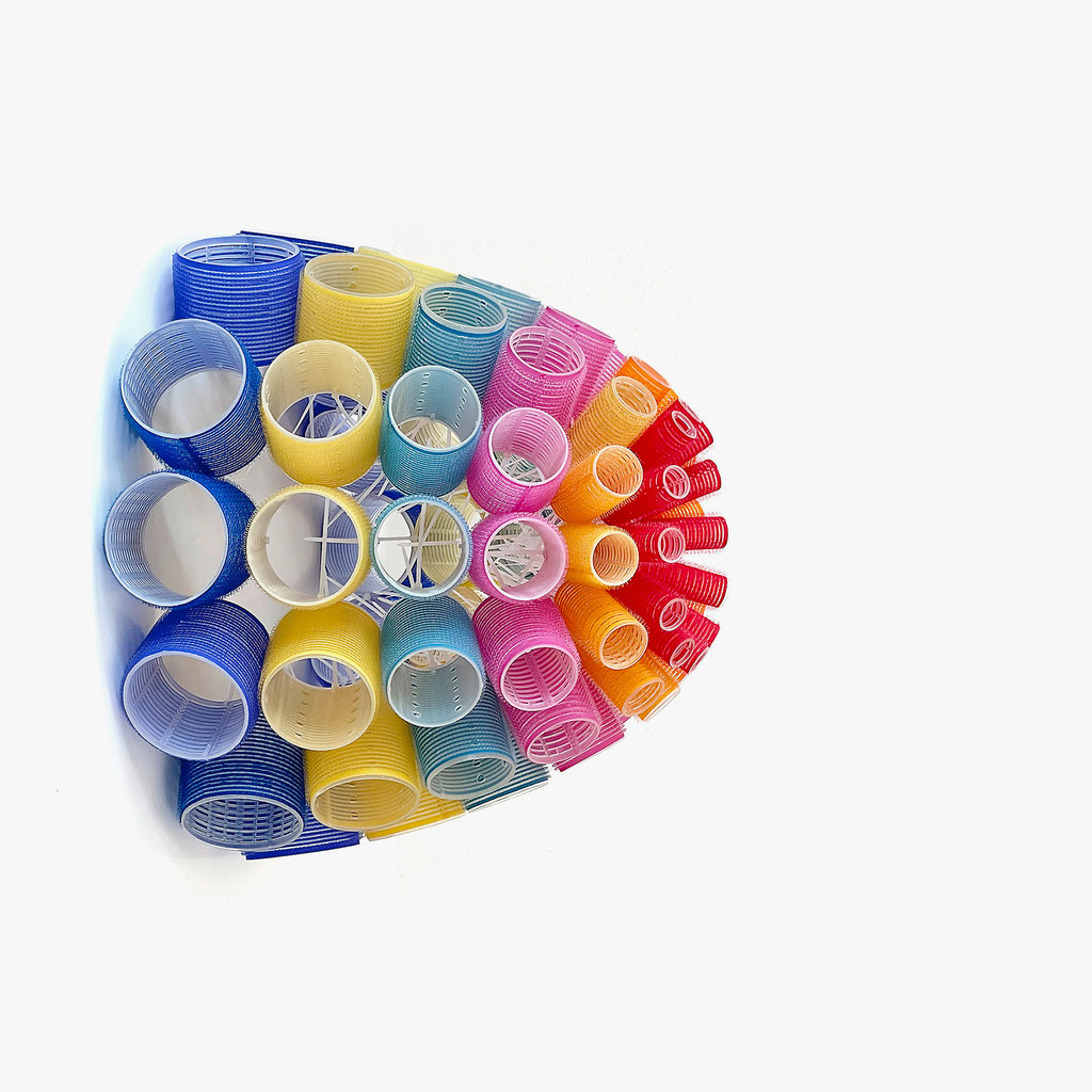 RAINBOW EGG, 2023, ø 42 x 32 cm